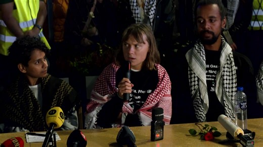 124K views · 5.7K reactions | Greta Thunberg says she was tortured while detained by Israeli forces after attempting to deliver aid to Gaza, adding that what she and others were subjected to paled in comparison to what people in Gaza experienced daily https://reut.rs/3KYCrYs | Reuters | Facebook