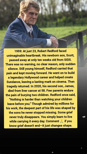Robert Redford's Heartbreak: Losing Two Sons & Carrying Grief Forever