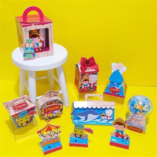 Pinocchio Birthday Party Supplies, Silhouette Cut Files, PDF (digital Download) - Etsy