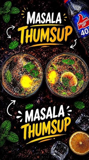 Masala Thums Up Recipe 😍 | Street Style Cold Drink #shorts