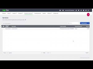 Sage Business Cloud Contabilidad y Facturación España - Cómo crear o añadir un servicio