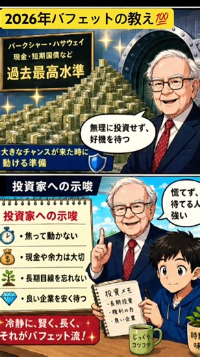 【2026年最新】バフェットから学ぶ バークシャーハサウェイ年次総会より #米国株 #長期投資 #インデックス投資