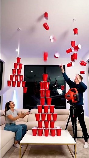 Anti-Gravity Cup Tower Challenge!