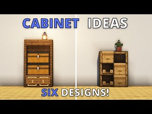 6+ CABINET IDEAS for your Minecraft base!