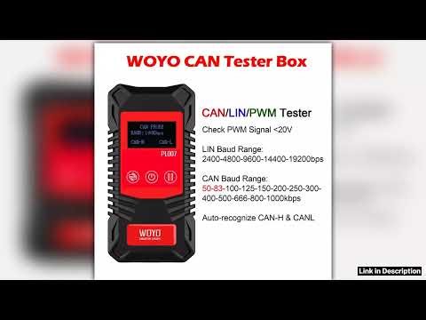 CAN Bus Analyzer Recognize CANH CANL Read Baud ID Data LIN BUS PWM Signal Detector Automotive Elect