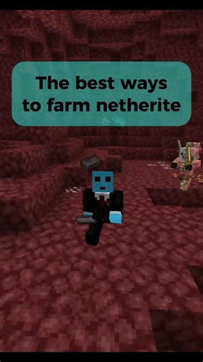 The best ways to farm Netherite! #minecraft #tutorial #viral