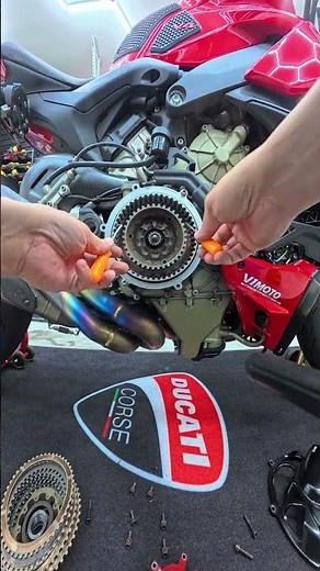 Ducati Superbike STM Dry Clutch... Time 2 Replace 🏁 #ducati #stm #motorcycle #clutch #superbike