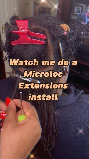 How to install Microloc Extensions in the right way ✨ #hairtutorial #microlocs #nycsalon #locsnyc