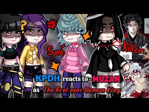 Kpop Demon Hunters reacts to Muzan Kibutsuji as The First Ever Demon King || BIG ANGST! || KPDH×KNY