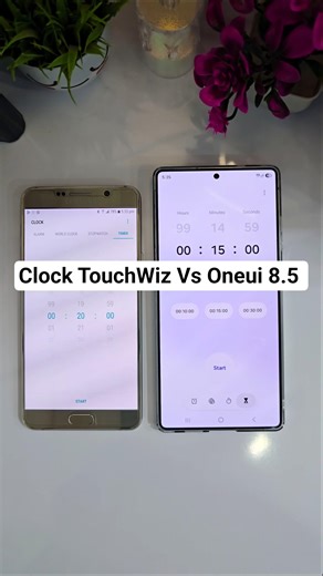 Clock App TouchWiz Vs One UI 8.5 on Samsung Galaxy #samsung #youtubeshorts #shorts