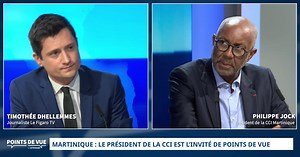 Martinique : Philippe Jock, président de la CCI est l’invité de Points de Vue