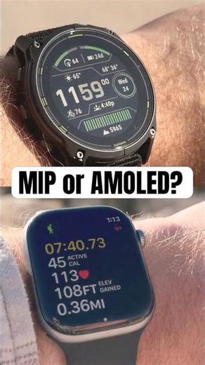 MIP vs OLED - The Sunlight Test