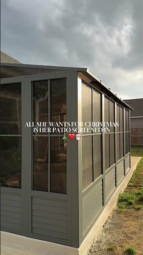 & it will save you THOUSANDS using this DIY enclosure kit! 🙌🏻 We put this up back in march and it
