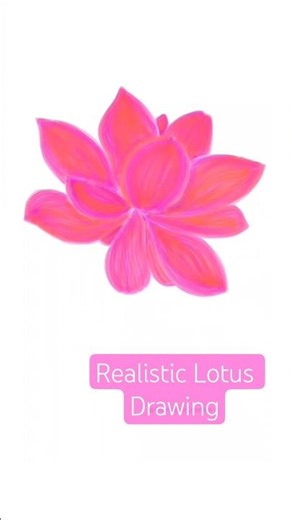 Realistic Lotus Flower Drawing Timelapse | Beautiful Floral Art
