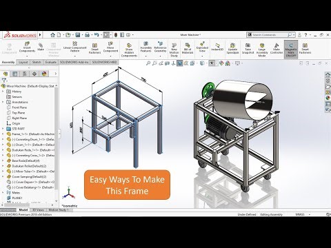 Quick Tips - Frame Machine In Solidworks (Weldments Tutorial)