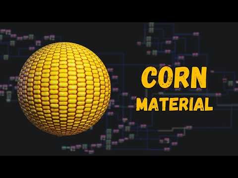 Material Maker Stylized Corn Tutorial | Timelapse #materialmaker #stylized