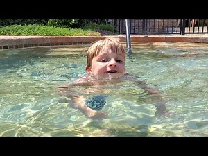 CLARK LEARNED TO SWIM TODAY