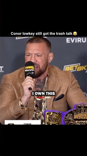 Why Conor Can Still Talk Trash