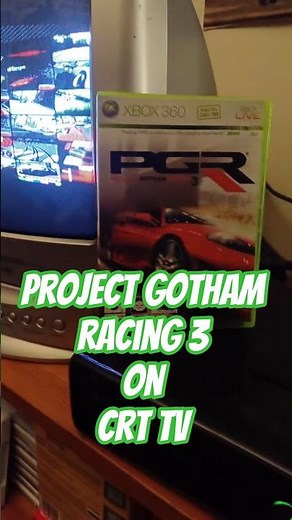 Xbox 360 on a CRT TV - Project Gotham Racing 3 Looks Incredible