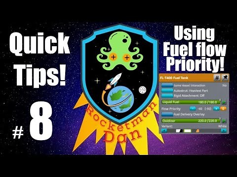 KSP PS4 Quick Tips episode 8 how to use fuel flow priority.
