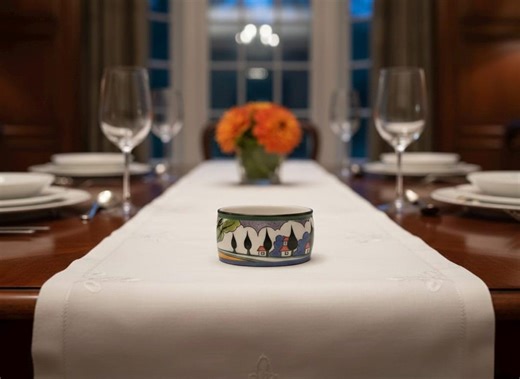 Anillo de servilleta vintage de Clarice Cliff May Avenue, coleccionable, regalo de inauguración de la casa, cumpleaños y Navidad para ella, esposa, novia, pareja, mamá, papá. - Etsy España