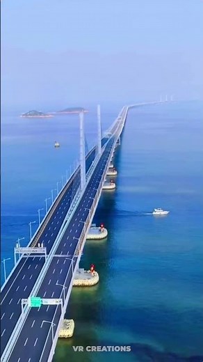 World’s Longest Sea Bridge #shorts #HongKongZhuhaiMacaoBridge #china