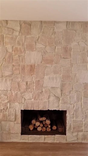 Transform Your Brick Fireplace with Stone Cladding