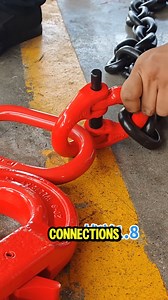 This is a heavy-duty load chain assembly. | PAI Também JOGA