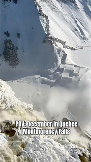 Frozen Quebec Scenery: Montmorency Falls