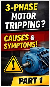 Why Does a 3-Phase Motor Trip? Easy Troubleshooting Explained #ThreePhaseMotor #MotorTripping #ElectricalTroubleshooting #InductionMotor #MotorProtection #OverloadRelay #PhaseFailure #ElectricalMaintenance #IndustrialAutomation #PLC #MotorControl #VFD #ElectricalEngineering #PowerSystems #AutomationTips | PLC Programming Tips and Tricks