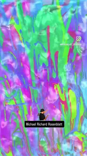 Acrylic pouring Demo with color change effects by #michaelrichardrosenblatt #newart #artvideos