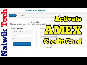 How to activate American Express Credit card || Amex Card Activation India