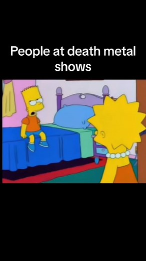 People at death metal shows be like… #simpsons #metal #deathmetal #deathcore #metalhead #mosh #moshing