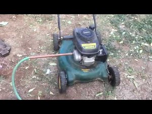 How to kill gophers with exhaust from lawnmower