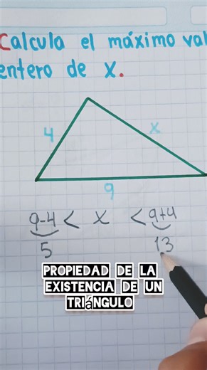 17K views · 291 reactions | Propiedad de Existencia de un triángulo #gymacademico #vi #reels #videosvirales #matematicas #viral #Huancayo | G&M - Académico | Facebook