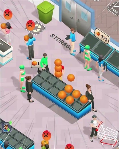 Have you Try this Game clean the Supermarket Upgrade you Market now #supermarket #gaming