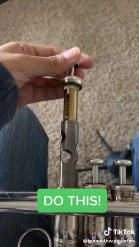 How to oil your #trumpet valves #trumpettips #trumpetlessons #trumpetlife #trumpetplayer #band #tutorial #learnit