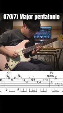 Blues Guitar Solo | Major & Minor Pentatonic Over Chords #bluesguitar #guitartabs #guitarsolo