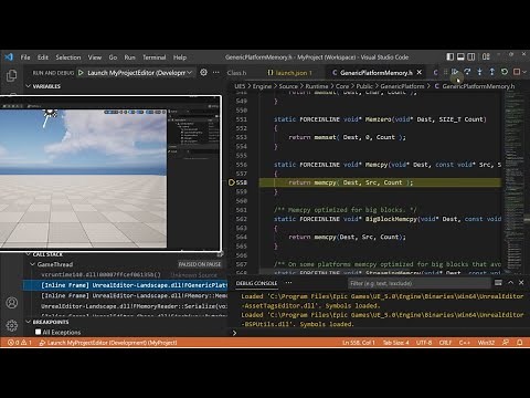 使用VSCode作为UE5的C++编辑器并设置debug