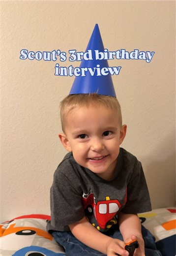 Highly recommend interviewing your kids on their birthday each year! It’s so fun to see how their answers change ❤️❤️ happy birthday buddy #momlife #boymom
