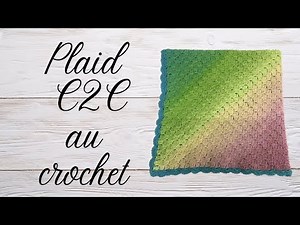 How to make a C2C crochet baby blanket: step-by-step tutorial