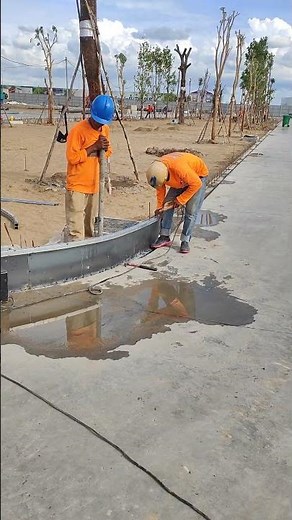 Technical Install curved Formwork of concrete curb