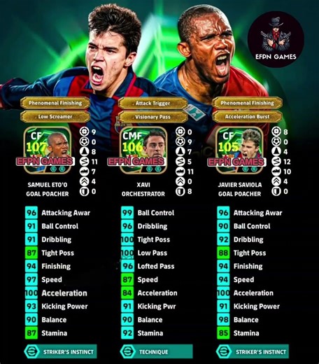 eto , xavi,saviola pack players best progression|| #efootball #pes