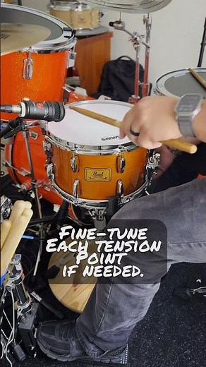 How do you get this kind of snare drum sound? #shorts #short #snaredrum #snare #sound #tune #tuning