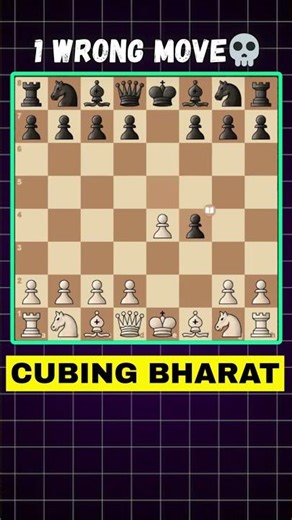 Only 1 Wrong Move & Game ENDS! | Chess Tricks | #shorts #chess