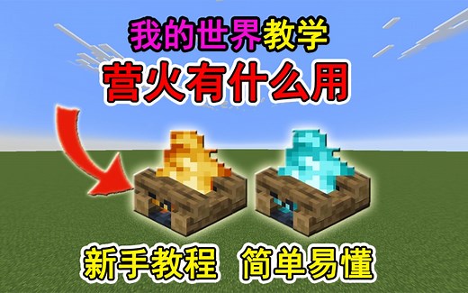 我的世界营火有什么用？一个视频教会你！冷知识