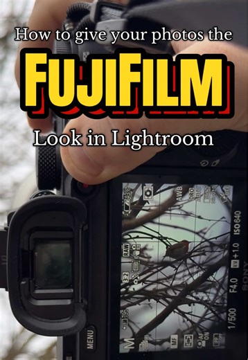 A quick and easy tutorial for a Fujifilm look in Lightroom📸 #photography#lightroom#fuji#lightroompreset#edit