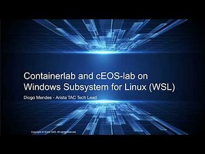 cEOS and Containerlab on Windows Subsystem for Linux (WSL)