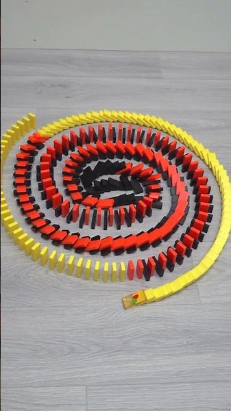 Domino Effect Reverse✨🔥ASMR Spiral #dominoes #domino #dominogirl