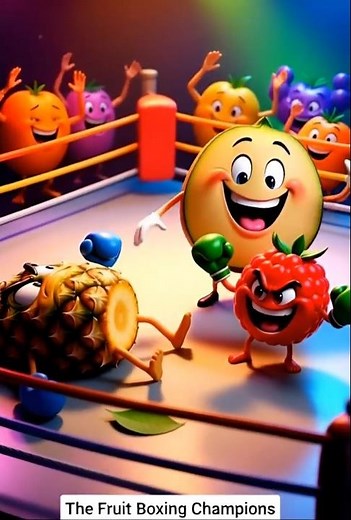 🥊 Fruit Fight: Raspberry vs Pineapple 🍍💥🫐